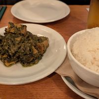 Tofu and rice at Sylvan in Glasgow