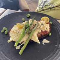 Egg scramble at La Mujer de Verde in Mallorca