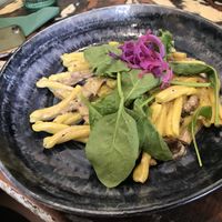 Pasta com cogumelos!!😋 at La Mujer de Verde in Mallorca