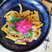 Pasta at La Mujer de Verde in Mallorca