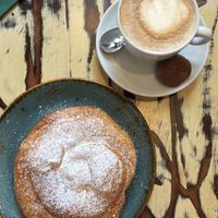 vegan Ensaïmada at La Mujer de Verde in Mallorca