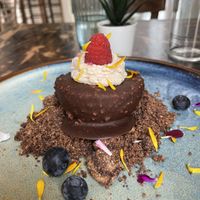 Best dessert. Some Kind Cream chocolate thing. Worth the extra few euros   at La Mujer de Verde in Mallorca