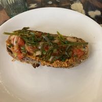 Bruschetta de sobresada  at La Mujer de Verde in Mallorca