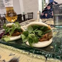 Pulled Pork Baos  at La Mujer de Verde in Mallorca