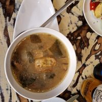 Miso soup at La Mujer de Verde in Mallorca