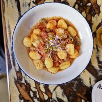 Gnocchi at La Mujer de Verde in Mallorca