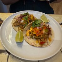 Vegan pulled pork taqueria at La Mujer de Verde in Mallorca