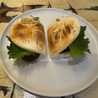 Shiitake mushroom baths, hoisin mayo and sisho leaf at La Mujer de Verde in Mallorca