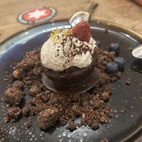 Ferrero Rocher/bueno dessert   at La Mujer de Verde in Mallorca