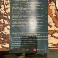 Menu  at La Mujer de Verde in Mallorca