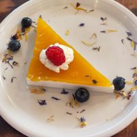 Kokosnusstarte at La Mujer de Verde in Mallorca