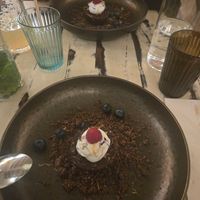 Dessert at La Mujer de Verde in Mallorca
