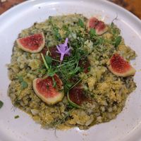 "Creamy rice" (a little bland) at La Mujer de Verde in Mallorca