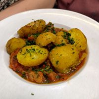 Seitan stew (okay) at La Mujer de Verde in Mallorca