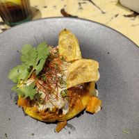Vorspeise: arepa creola at La Mujer de Verde in Mallorca