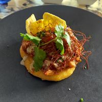 Starter: Arepa at La Mujer de Verde in Mallorca