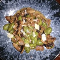 Vegan spinach niochi at Oskars in Kefalonia