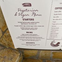 Menu at Oskars in Kefalonia