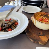 Mushrooms & Musakka at Oskars in Kefalonia