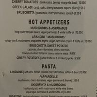 Menu April 2022  at Oskars in Kefalonia