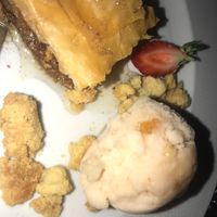 Vegan baklava  at Oskars in Kefalonia