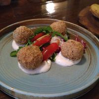Rice-Mushroom Balls at Oskars in Kefalonia