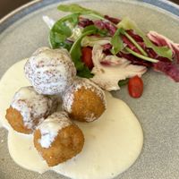 Arancini „Mushrooms"  at Oskars in Kefalonia