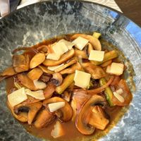 Mushroom and „Asparagus"  at Oskars in Kefalonia