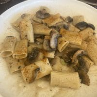 Mushroom Rigatone in a garlic sauce   at Oskars in Kefalonia
