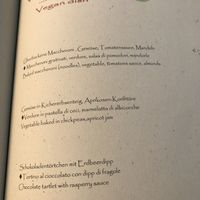 Vegan menu  at Zum Turm in Kastelruth
