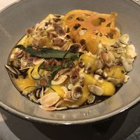 Potato gnocchi with almonds   at Zum Turm in Kastelruth