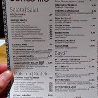 Menu 1 at Bona'me in Hannover