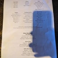 Menu at A.W. Wander in Manlius