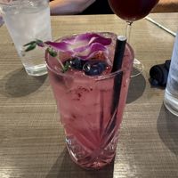 It’s Blueberry Thyme mocktail.  Very refreshing!  at Picazzo's Healthy Italian Kitchen in Gilbert