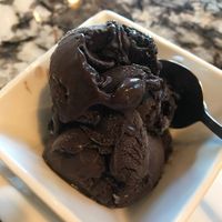 Chocolate sorbet at Wallace's at the Greenhouse in Homosassa