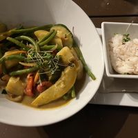 Coconut curry #Veganuary at Wallace's at the Greenhouse in Homosassa