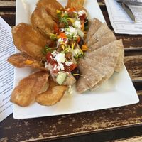 Olive hummus - just order without feta cheese    at Wallace's at the Greenhouse in Homosassa