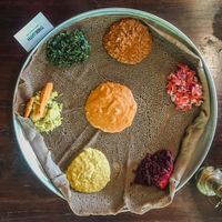 Ethiopian Platter at Tribearth  in Diani Beach