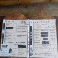 Menu at Tribearth  in Diani Beach