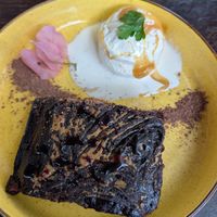 Tahini brownie at Tribearth  in Diani Beach