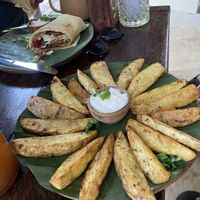 Potato wedges  at Tribearth  in Diani Beach