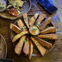 Sweet potato wedges  at Tribearth  in Diani Beach