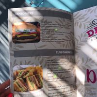 Vegan burger option at Avli Cafe in Thirasia