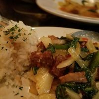 Holy Basil with house-made tempeh  at Bandung Indonesian Restaurant in Madison