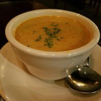 Sayer Lodeh: coconut broth with tempeh, cabbage, green bean, carrot, baby corn, bamboo shoot, and sambal at Bandung Indonesian Restaurant in Madison
