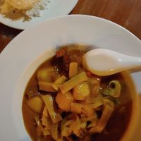 Vegetable Curry is SPECIAL, not some weak milky offering at Bandung Indonesian Restaurant in Madison