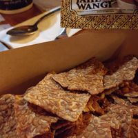 House made tempeh chios at Bandung Indonesian Restaurant in Madison