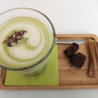 Matcha Latte at SOFT in Beringen
