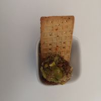 Cracker with Cashew Cheese Ball at SOFT in Beringen