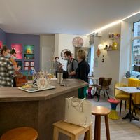 Inside at Kitsch Café in Epernay